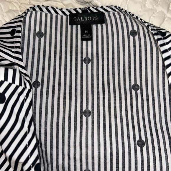 Talbots Size M Boat Neckline Blouse - Picture 10 of 11